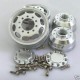 Tamiya 1/14 Tractor Truck Metal Front wheel set 11111101