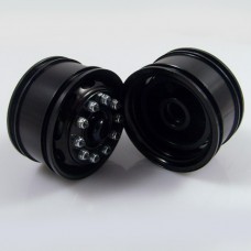Tamiya 1/14 Tractor Truck Black wide wheel set B 11111602