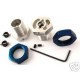 BLUE ALLOY 23MM WHEEL HUB REVO LXT HPI SAVAGE TNX