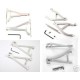HOT RACING TRAXXAS REVO SILVER ALLOY ARM SET
