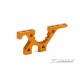 XRAY 302027-O T3 Alu Front Lower Susp. Adjust. Bulkhead Orange
