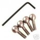HOT RACING TRAXXAS REVO T MAXX TITANIUM PILLOW BALLS