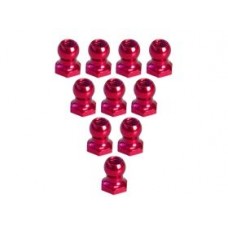 4.8MM Hex Ball Stud L=5 (10 pcs) - Red 3RAC-BS48H5/RE