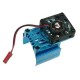 3 Racing Extended Motor Heat Sink W/ Fan 3RAC-MHS007/LB