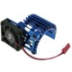3 Racing Extended Motor Heat Sink W/ Fan 3RAC-MHS008/BU