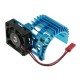 3 Racing Extended Motor Heat Sink W/ Fan 3RAC-MHS008/LB