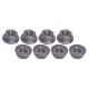 4mm Aluminum Locknut Serrated (8pcs) - Titanium 3RAC-NS40/TI