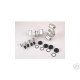 HOT RACING TRAXXAS REVO SILVER ALLOY STEERING KNUCKLE