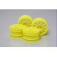 RC M-Chassis 11-Spoke Wheels - 4pcs Fluorescent Yellow 49469