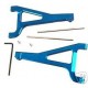 HOT RACING TRAXXAS REVO BLUE FRONT UPPER ARM