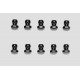 TAMIYA 5MM RED COLOR ALUMINUM BALL NUT (10 PCS) 53641