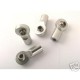 HOT RACING TRAXXAS REVO SILVER PUSH ROD ENDS (4 PSC)
