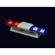 ABC HOBBY Police Car Light Aero Sonic Blue X Red 62848