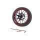 HIRO SEIKO Y-Type Aluminum Steering Wheel [Black+Red] 69161