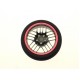 HIRO SEIKO 20-Spoke Aluminum Steering Wheel [Black+Red] 69203