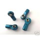 HOT RACING TRAXXAS REVO BLUE PUSH ROD ENDS (4 PSC)