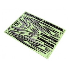 TAMIYA RC Marking Sticker - (Tribal Flame, Chrome) 84033