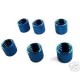 BLUE ALLOY FUEL LINE RETAINERS REVO LXT HPI SAVAGE TNX