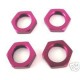 PURPLE ALLOY 23MM LOCK NUT REVO LXT HPI SAVAGE TNX