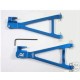 HOT RACING TRAXXAS REVO BLUE REAR LOWER ARM