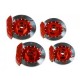 Realistic Brake Disk Set Red 3RAC-AD12/V2/RE