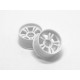 21.5mm T.S. Rims Rear (0 offset)-White AR-206