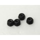 2mm Aluminum Lock Nuts 4 pcs (Black) AR-182-A