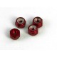 2mm Aluminum Lock Nuts 4 pcs (Red) AR-182-R