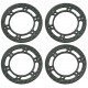 RC9394 AXIAL AX10 GRAPHITE 2.2 ROCK BEADLOCK RING 4PCS AX004
