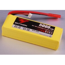 BA-00207 BATTMAN 5000mAh 4S 14.8v 20C Lipo Pack