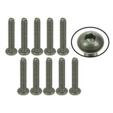 4-40 x 5/8 Titanium Button Head Hex Socket Machine TS-BS4580M