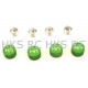 HOT RACING AXIAL AX10 Green Alum. M3 Washer & Cap (4)