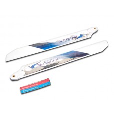Fiber Blade (275mm, 3mm screw hole)(For 300 size heli) EA-044-W