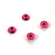 4mm Alu. Lock Nut (4pcs Red) EPO-008-RD