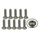 4-40 x 1/2 Titanium Flat Head Hex Socket Machine TS-FS4120M