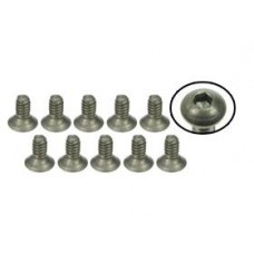 4-40 x 1/4 Titanium Flat Head Hex Socket Machine TS-FS4140M