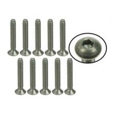 4-40 x 3/4 Titanium Flat Head Hex Socket Machine TS-FS4340M