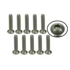 4-40 x 5/8 Titanium Flat Head Hex Socket Machine TS-FS4580M