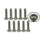 4-40 x 5/8 Titanium Flat Head Hex Socket Machine TS-FS4580M