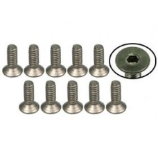 M2 x 6 Titanium Flat Head Hex Socket Machine TS-FSM206M