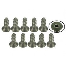 M2 x 6 Titanium Flat Head Hex Socket Self Tapping TS-FSM206S