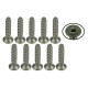 M2 x 10 Titanium Flat Head Hex Socket Self Tapping TS-FSM210S