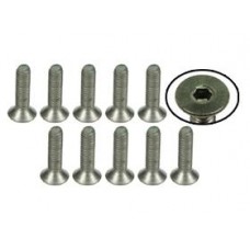 M3 x 12 Titanium Flat Head Hex Socket Machine TS-FSM312M