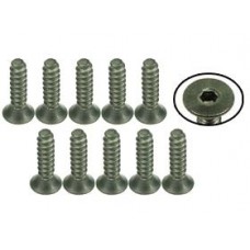 M3 x 12 Titanium Flat Head Hex Socket Self Tapping TS-FSM312S