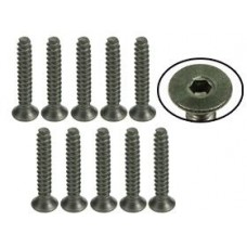 M3 x 18 Titanium Flat Head Hex Socket Self Tapping TS-FSM318S