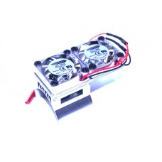 H278BT SILVER ALUM 540 Motor Twin Cooling Fan Heat Sink