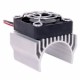 H379G GUN METAL ALUM. 540 Brushless Motor Heat Sink With Fan