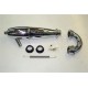 HEC 1/8 chrome plated in-line muffler set for buggy