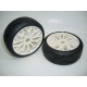 HEC On-Road Rubber tire with wheel for 1/8 (2) HBT-005F/R