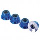 M4 BLUE Locknut With Flange HLM4FBU